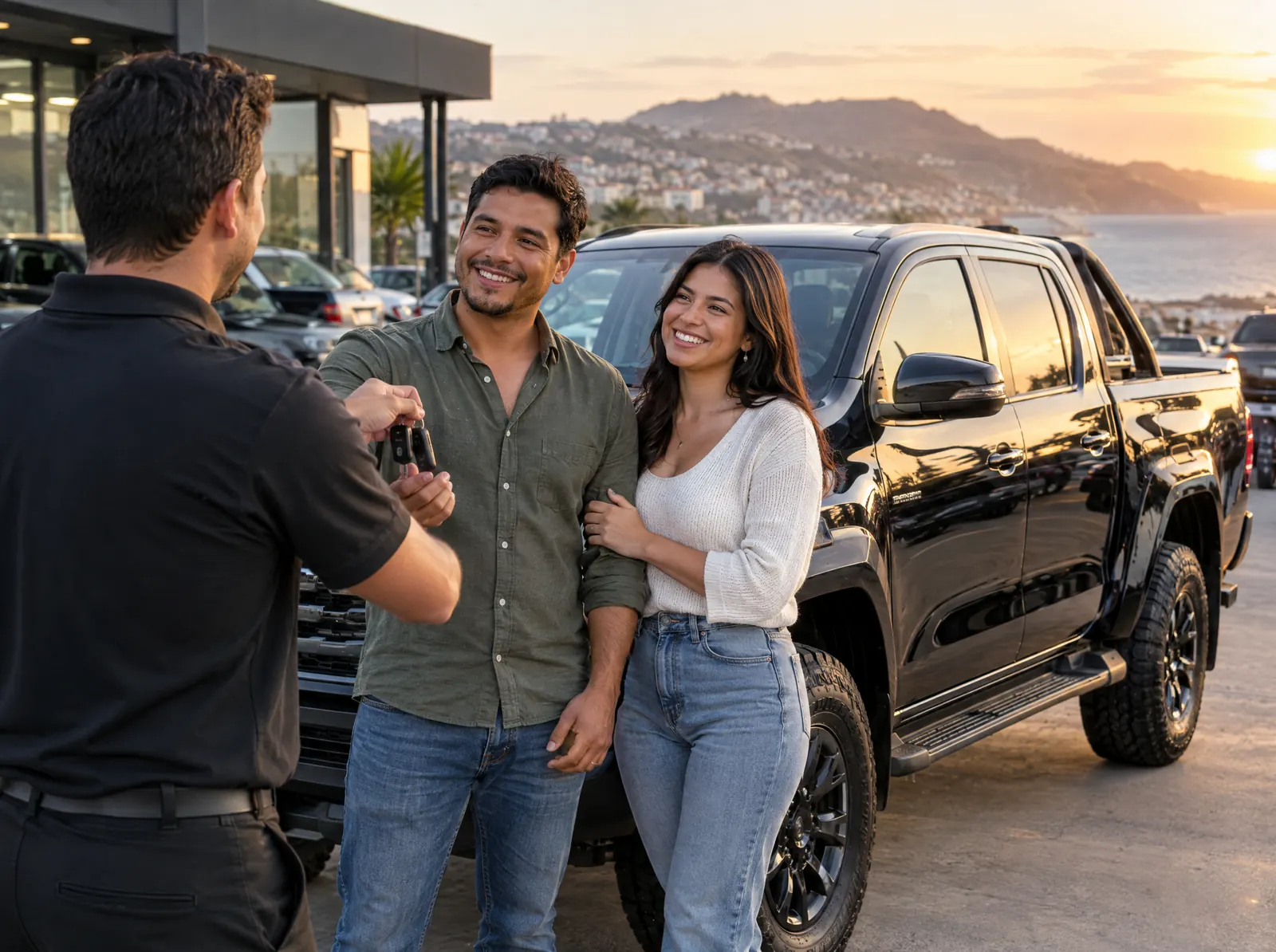 Clientes reciben su camioneta en permuta en Automotora N&C